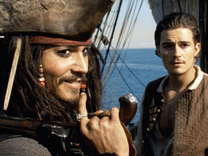 Johnny Depp dans Pirates des Caraïbes