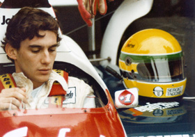 Ayrton Senna au volant de sa formule 1 (c) Angelo Orsi