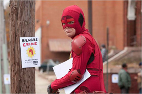 "Beware Crime", Crimson Bolt aka Rainn Wilson