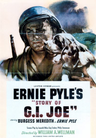 Affiche originale de The Story of G.I. Joe, d'après les carnets d'Ernie Pyle