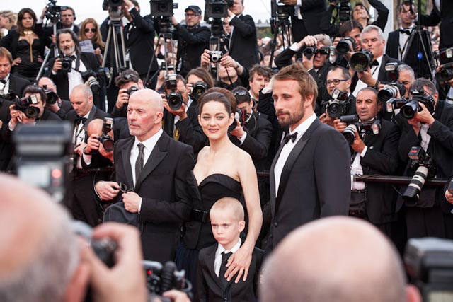 Jacques Audiard, Marion Cotillard et Matthias Schoenaerts ©Léo-paul Ridet