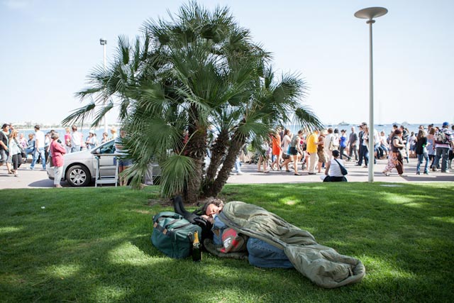 Camping sauvage sur la Croisette