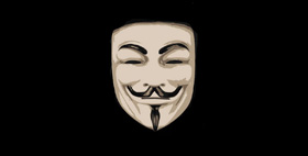 Le masque de Guy Fawkes, popularisé par V pour Vendetta